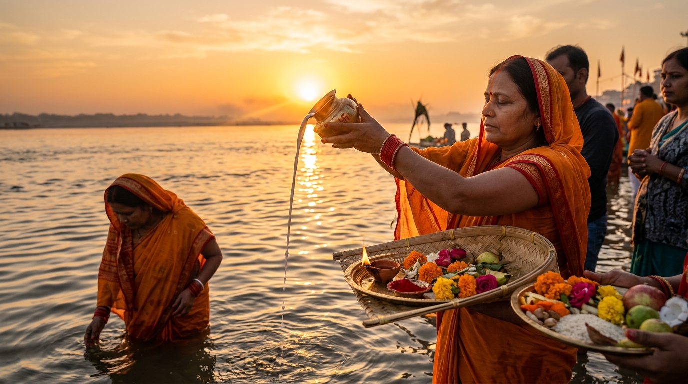 Sandhya Arghya (संध्या अर्घ्य)